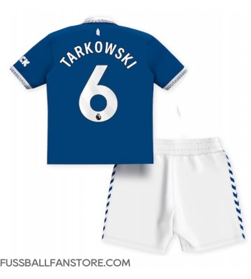 Everton James Tarkowski #6 Replik Heimtrikot Kinder 2023-24 Kurzarm (+ Kurze Hosen)